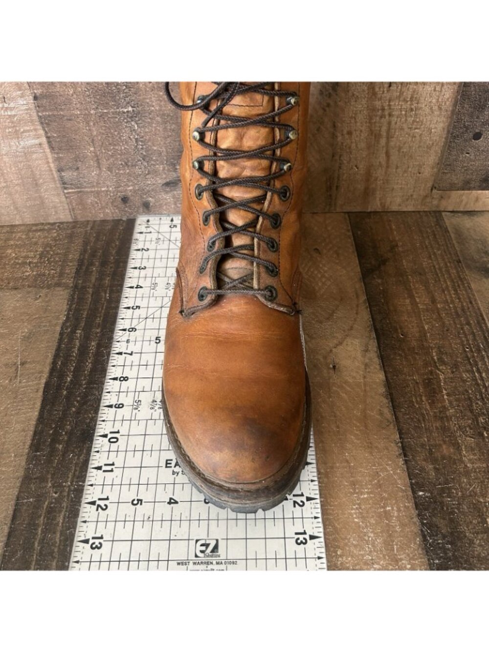 Red Wing 899 Soft Toe Lace Up Work Boots Mens 10 D - Picture 4 of 12